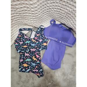 2 sets of workout outfits. Bike shorts and sports bras size S